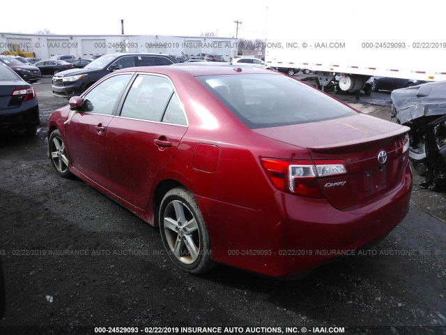 4T1BF1FK6DU705448 - 2013 TOYOTA CAMRY L/SE/LE/XLE 红色 照片 3