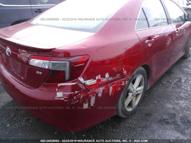 4T1BF1FK6DU705448 - 2013 TOYOTA CAMRY L/SE/LE/XLE 红色 照片 6