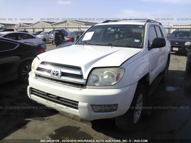 JTEZU14R850046303 - 2005 TOYOTA 4RUNNER SR5/SPORT WHITE photo 2