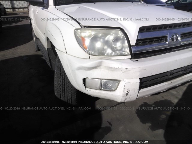 JTEZU14R850046303 - 2005 TOYOTA 4RUNNER SR5/SPORT WHITE photo 6