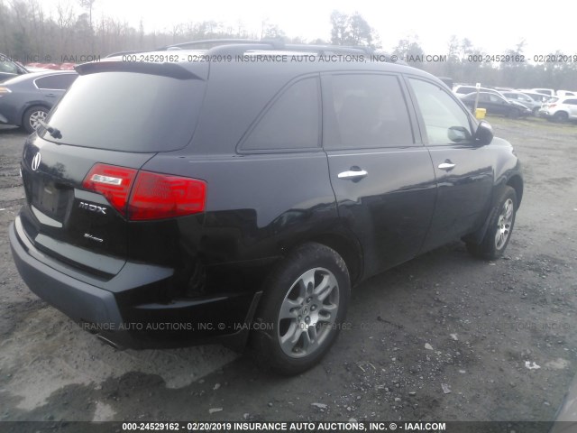 2HNYD28397H545230 - 2007 ACURA MDX TECHNOLOGY BLACK photo 4