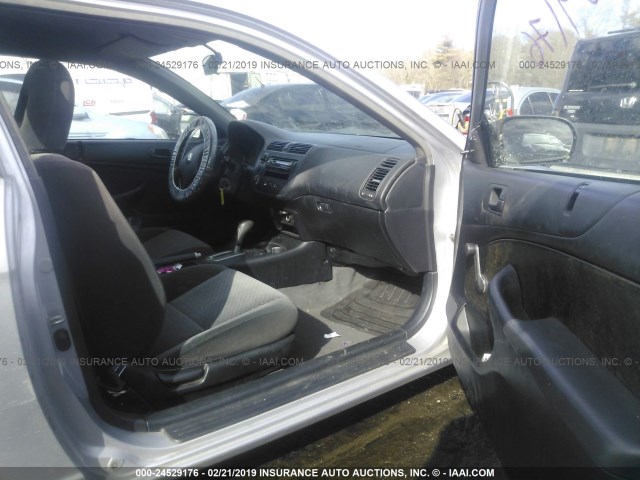 1HGEM22293L056169 - 2003 HONDA CIVIC DX SILVER photo 5