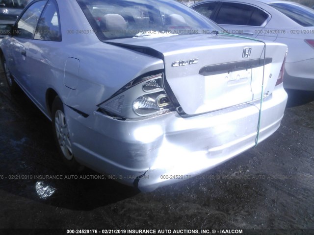 1HGEM22293L056169 - 2003 HONDA CIVIC DX SILVER photo 6