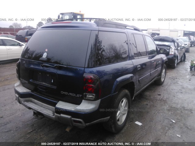 1GNES16S636244954 - 2003 CHEVROLET TRAILBLAZER EXT BLUE photo 4