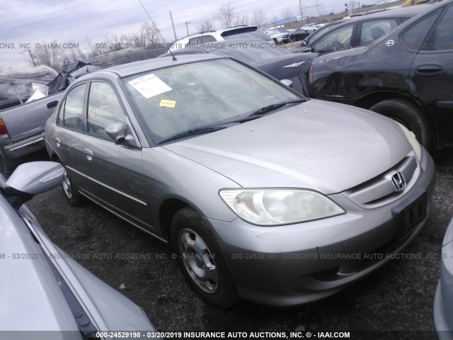 JHMES96624S008979 - 2004 HONDA CIVIC HYBRID GRAY photo 1