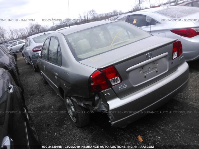 JHMES96624S008979 - 2004 HONDA CIVIC HYBRID GRAY photo 3