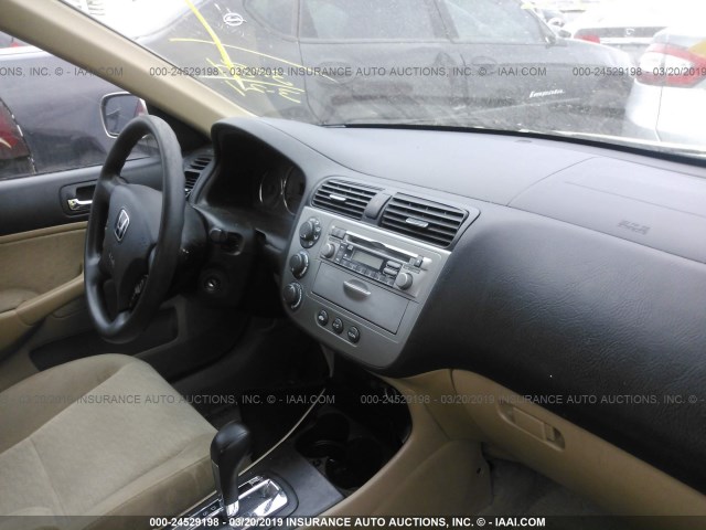 JHMES96624S008979 - 2004 HONDA CIVIC HYBRID GRAY photo 5