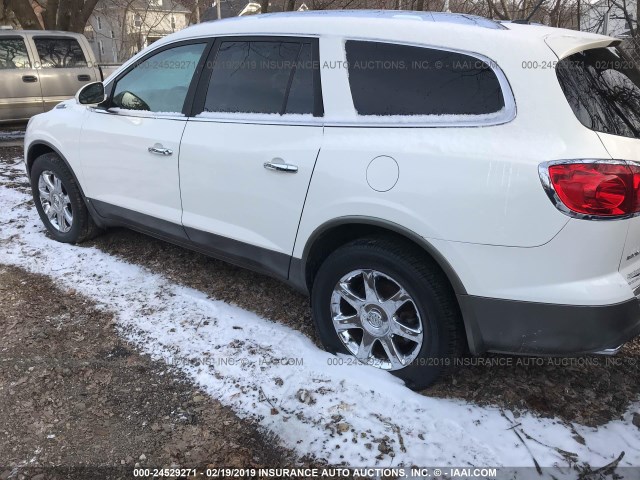 5GAEV237X8J256083 - 2008 BUICK ENCLAVE CXL WHITE photo 3