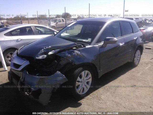 5J8TB1H50CA001968 - 2012 ACURA RDX TECHNOLOGY SILVER photo 2