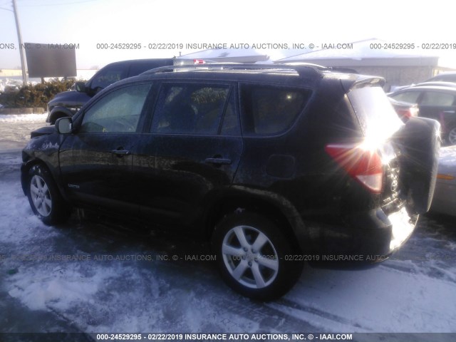 JTMBD31V875112955 - 2007 TOYOTA RAV4 LIMITED BLACK photo 3