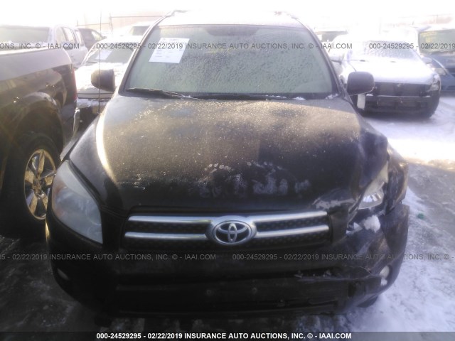 JTMBD31V875112955 - 2007 TOYOTA RAV4 LIMITED BLACK photo 6