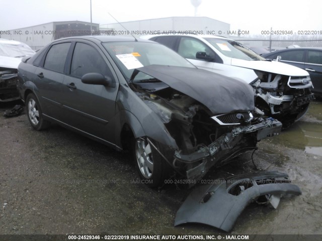 1FAFP34N45W232267 - 2005 FORD FOCUS ZX4 GRAY photo 1