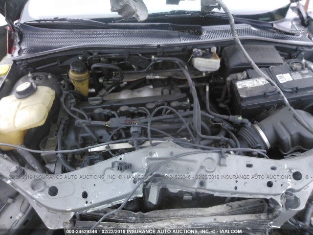 1FAFP34N45W232267 - 2005 FORD FOCUS ZX4 GRAY photo 10