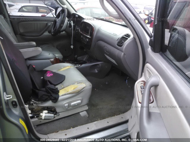 5TDBT48A52S136841 - 2002 TOYOTA SEQUOIA LIMITED SILVER photo 5