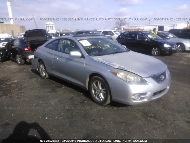 4T1CE30P57U757262 - 2007 TOYOTA CAMRY SOLARA SE/SLE SILVER photo 1