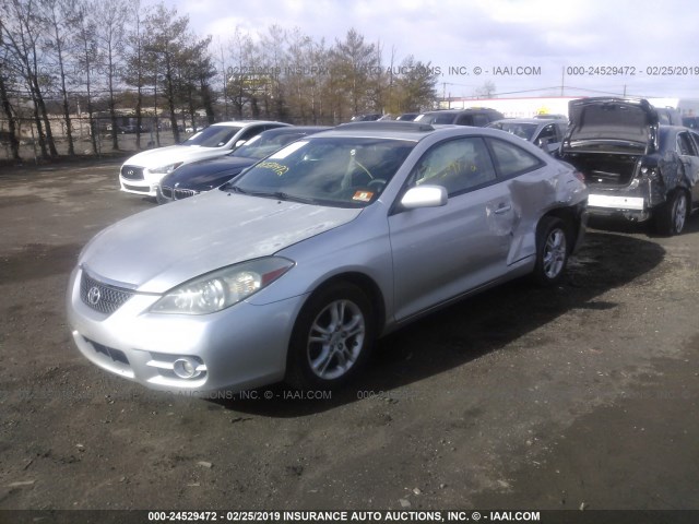 4T1CE30P57U757262 - 2007 TOYOTA CAMRY SOLARA SE/SLE SILVER photo 2