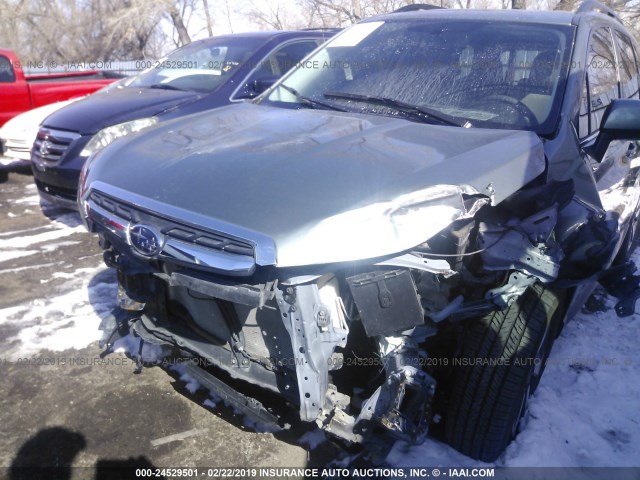 JF2SJALC0HH402892 - 2017 SUBARU FORESTER 2.5I LIMITED GREEN photo 6