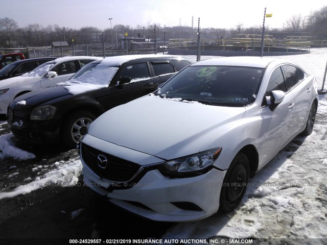 JM1GJ1V52G1426296 - 2016 MAZDA 6 TOURING WHITE photo 2