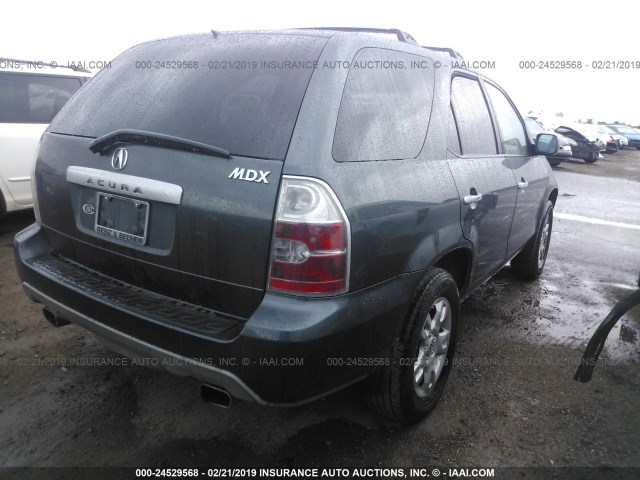 2HNYD18655H544433 - 2005 ACURA MDX TOURING TEAL photo 4