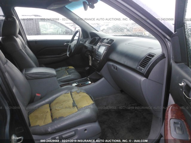 2HNYD18655H544433 - 2005 ACURA MDX TOURING TEAL photo 5