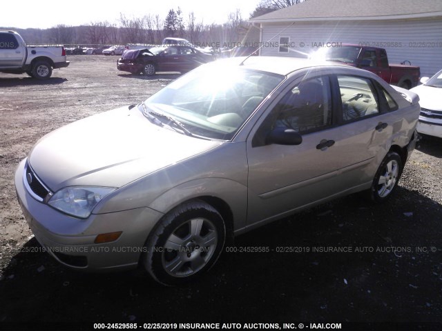 1FAHP34N57W156022 - 2007 FORD FOCUS ZX4/S/SE/SES 金色 照片 2