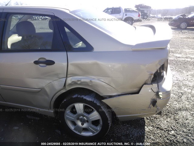 1FAHP34N57W156022 - 2007 FORD FOCUS ZX4/S/SE/SES 金色 照片 6