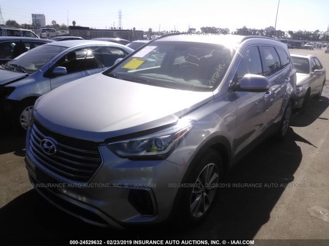 KM8SM4HFXJU270422 - 2018 HYUNDAI SANTA FE SE SILVER photo 2