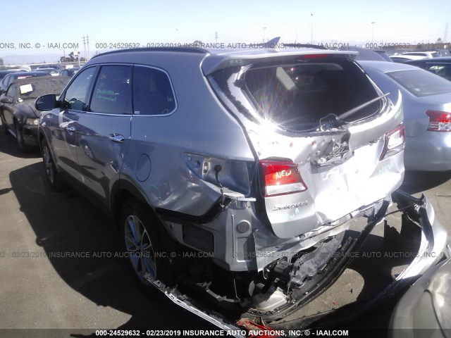 KM8SM4HFXJU270422 - 2018 HYUNDAI SANTA FE SE SILVER photo 3