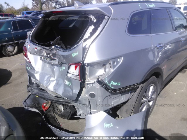 KM8SM4HFXJU270422 - 2018 HYUNDAI SANTA FE SE SILVER photo 6