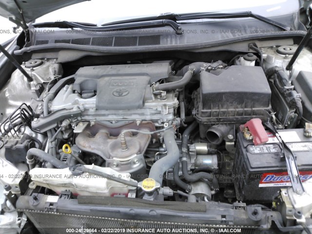4T1BF1FK0CU042425 - 2012 TOYOTA CAMRY SE/LE/XLE SILVER photo 10