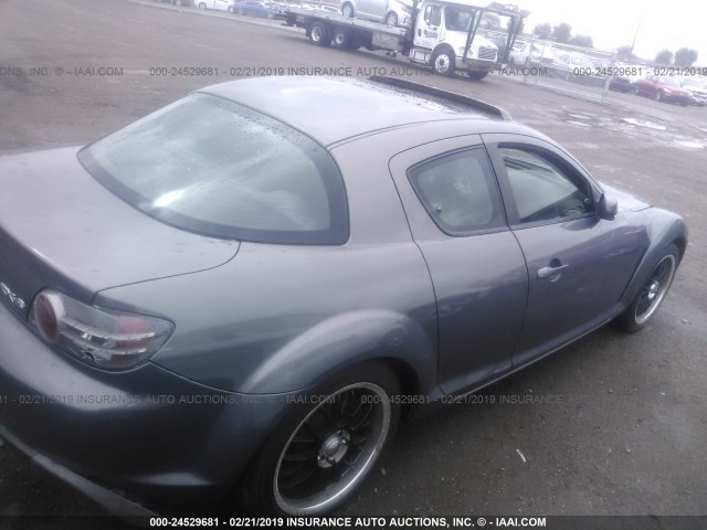 JM1FE173X60205528 - 2006 MAZDA RX8 GRAY photo 4