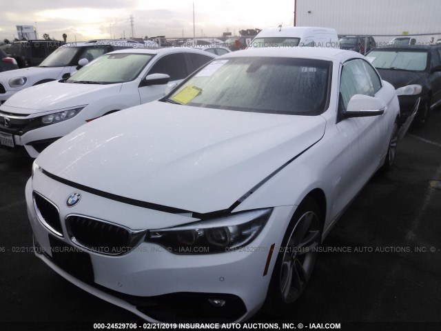 WBA4Z1C55KEE44744 - 2019 BMW 430I WHITE photo 2