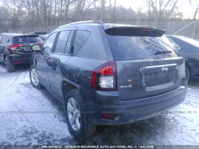 1C4NJDBB0FD105244 - 2015 JEEP COMPASS SPORT GRAY photo 3