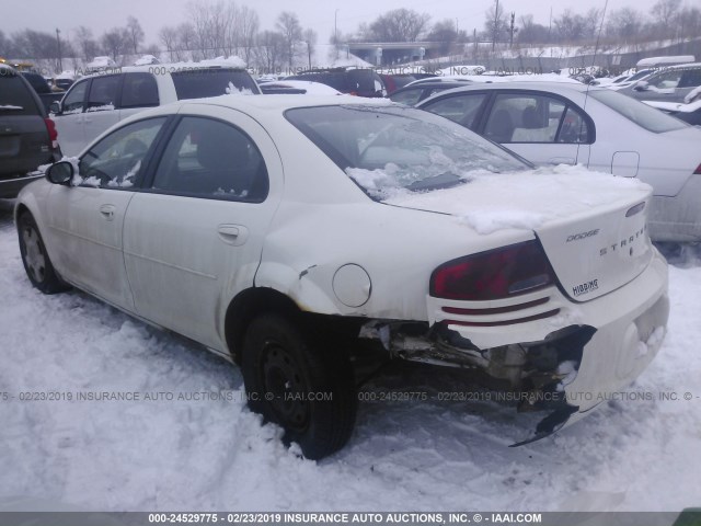 1B3EL46X35N593566 - 2005 DODGE STRATUS SXT WHITE photo 3