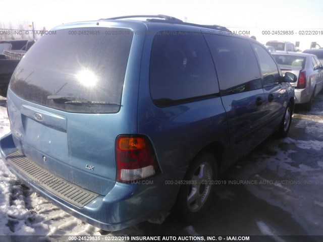 2FMZA51443BA13691 - 2003 FORD WINDSTAR LX BLUE photo 4