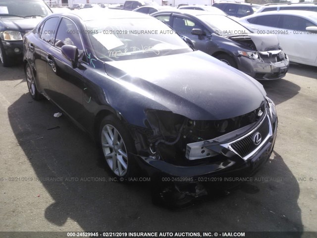 JTHBF5C27C5168824 - 2012 LEXUS IS 250 BLACK photo 1