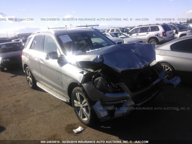 4JGDA5HB8EA297971 - 2014 MERCEDES-BENZ ML 350 4MATIC SILVER photo 1