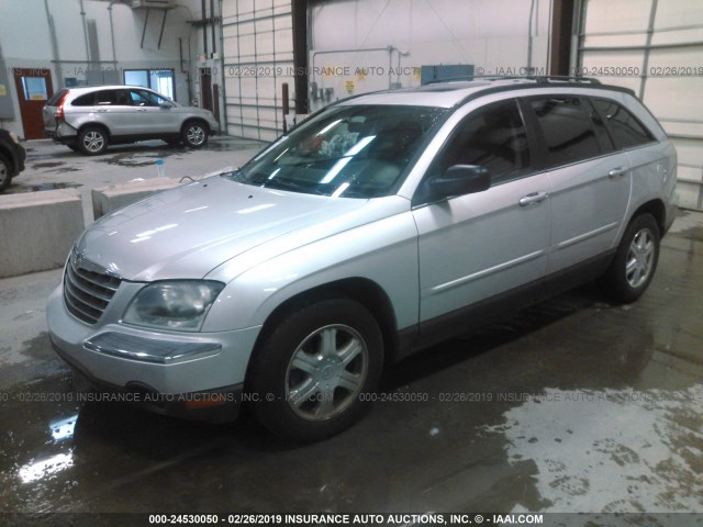 2C4GM68405R368298 - 2005 CHRYSLER PACIFICA TOURING SILVER photo 2