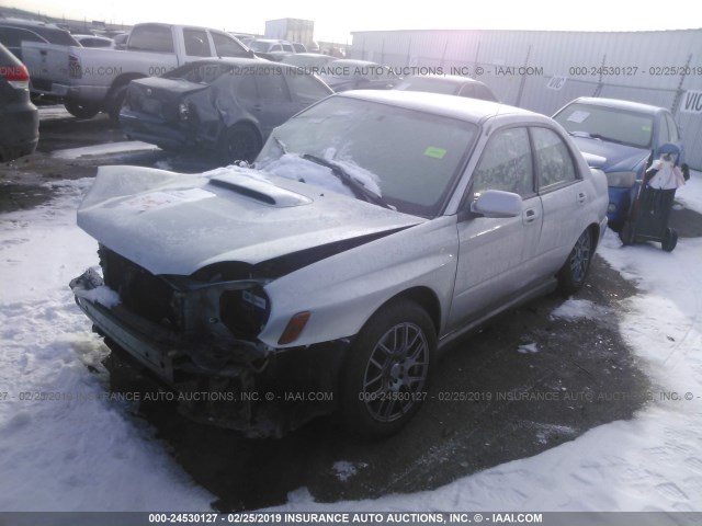 JF1GD29632G522773 - 2002 SUBARU IMPREZA WRX SILVER photo 2