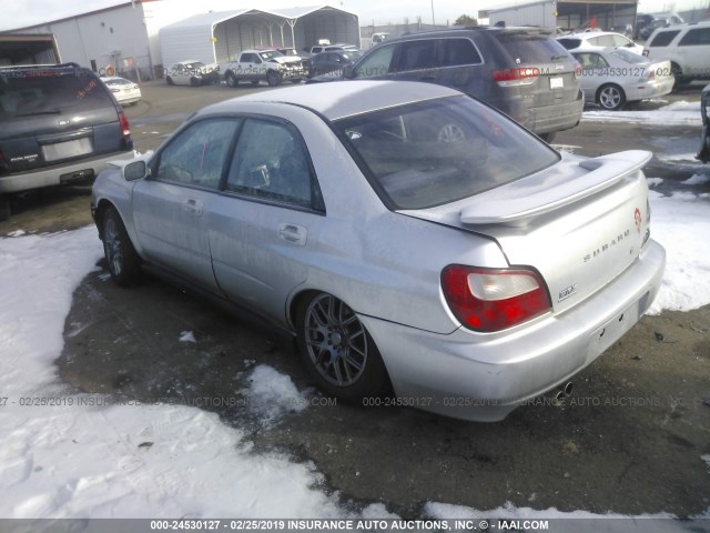 JF1GD29632G522773 - 2002 SUBARU IMPREZA WRX SILVER photo 3