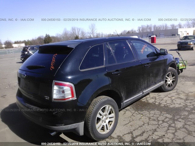 2FMDK48C47BB15948 - 2007 FORD EDGE SEL BLACK photo 4