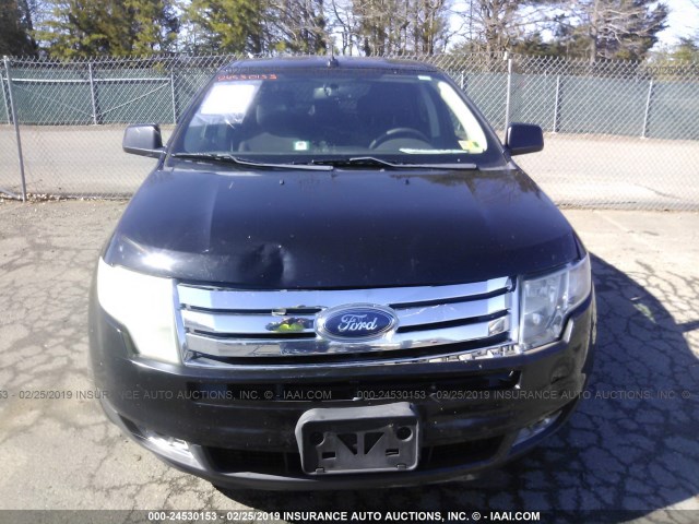 2FMDK48C47BB15948 - 2007 FORD EDGE SEL BLACK photo 6