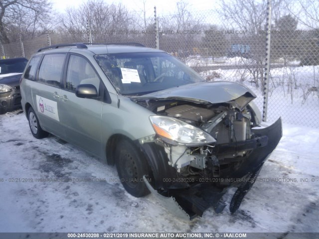 5TDZK23C17S014743 - 2007 TOYOTA SIENNA CE/LE GREEN photo 1