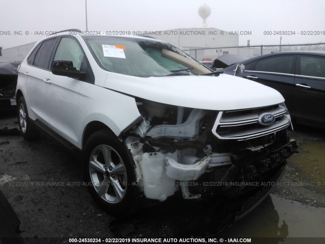 2FMTK3G94FBC19205 - 2015 FORD EDGE SE WHITE photo 1