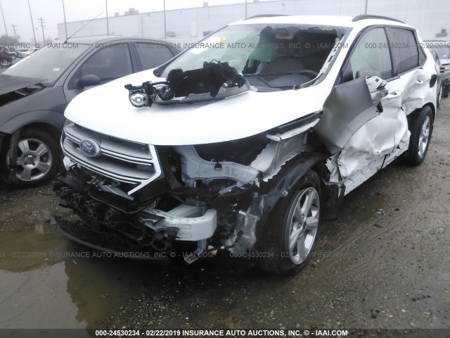 2FMTK3G94FBC19205 - 2015 FORD EDGE SE WHITE photo 6