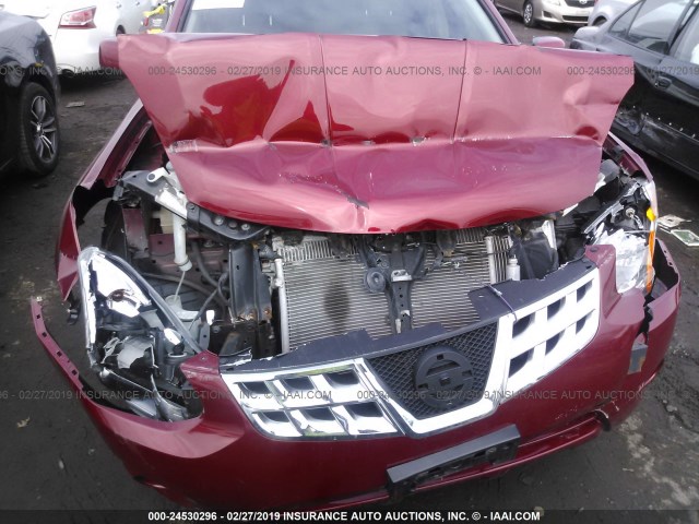 JN8AS5MT9DW523735 - 2013 NISSAN ROGUE S/SV RED photo 6