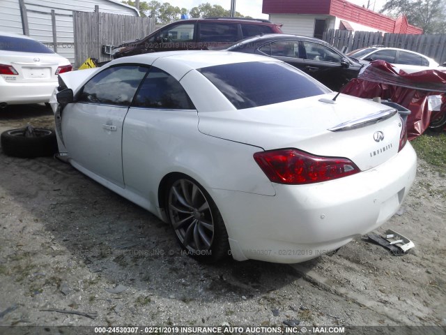 JN1CV6FE8AM354110 - 2010 INFINITI G37 SPORT WHITE photo 3