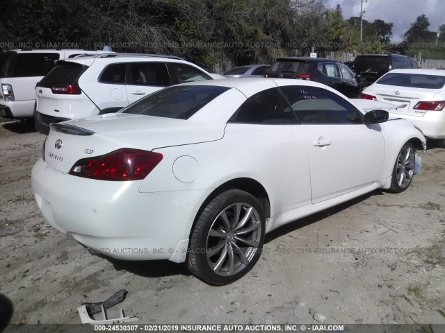 JN1CV6FE8AM354110 - 2010 INFINITI G37 SPORT WHITE photo 4