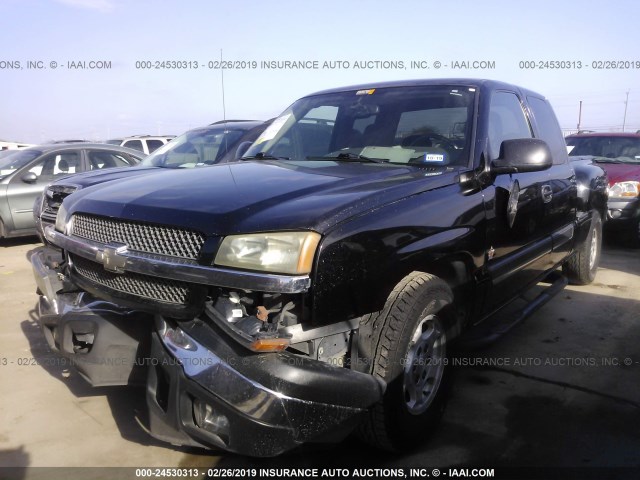 1GCEC19TX4Z314885 - 2004 CHEVROLET SILVERADO C1500 BLACK photo 2