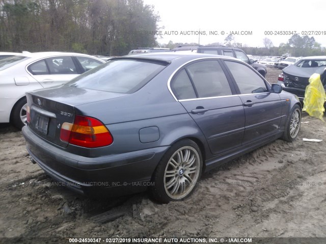 WBAEV53473KM25143 - 2003 BMW 330 I GRAY photo 4